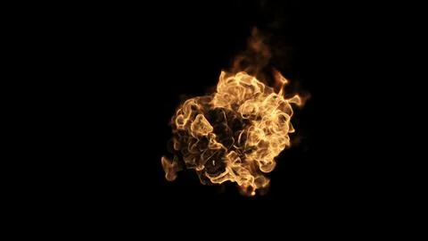 Flaming Fire Illustrazione stock