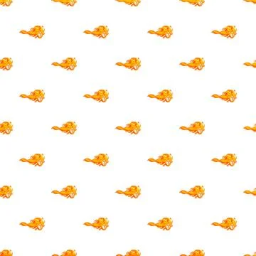 Flaming fire pattern creating a seamless background design 库存插图