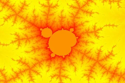 Flaming fractal Stock Illustration