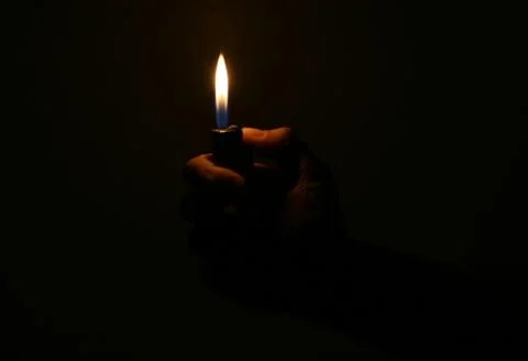 Flaming lighter Stock Photos