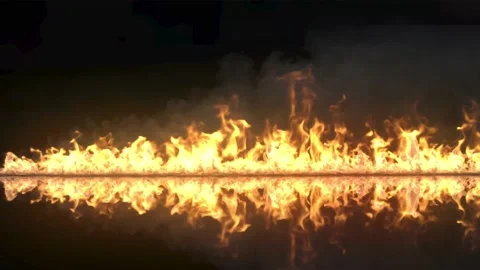 Flaming line Video stock 203934089