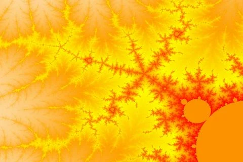 Flaming mandelbrot space Stock Illustration