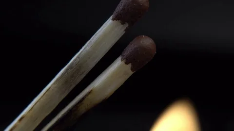 Flaming Match Video stock 71754988