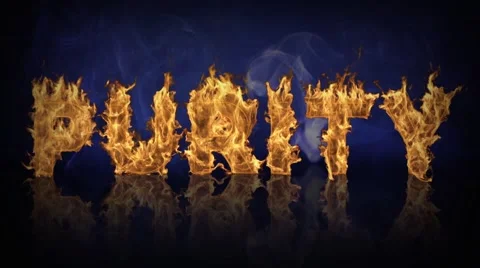 Flaming Purity Reflection Stock Footage 47451194