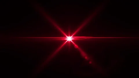 Flaming red light beam with particles ef... | Stock Video | Pond5