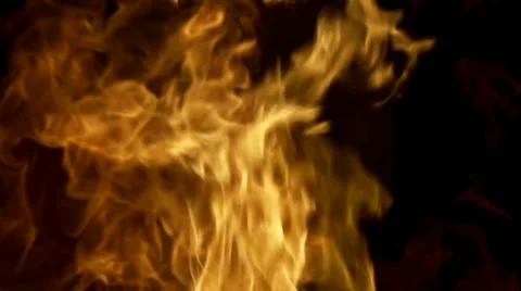 Flaming Slow Motion Hell Death Burning Stock Footage 12399076