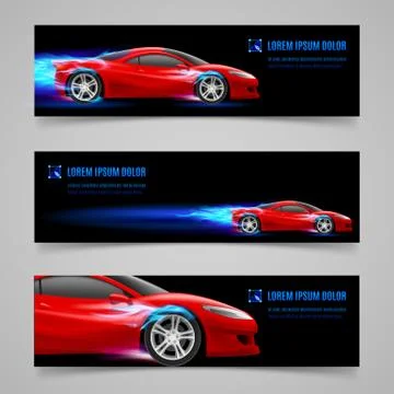 Flaming speed Stock Illustration