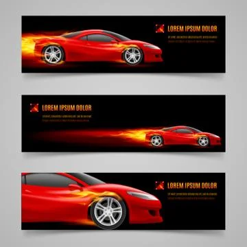 Flaming speed Illustrazione stock