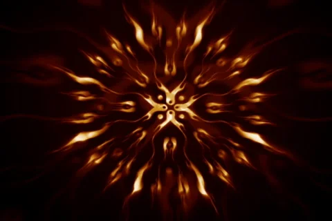 Flaming Symbols Loop  Stock Footage 476959