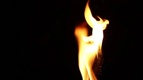Flaming Torch Close Up 50fps 库存影片 50244375