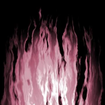 Flaming violet fire on a black background Stock Illustration