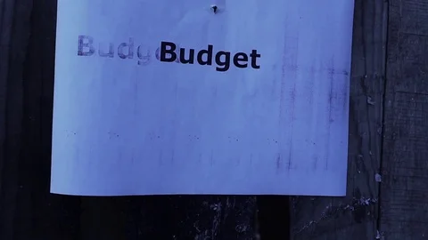 Flaming word Budget Stock Footage 75907702