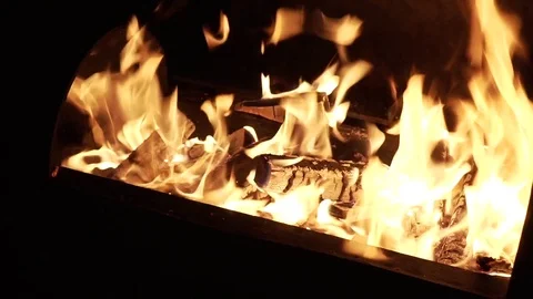 Flaming word January Stock Footage 75546269