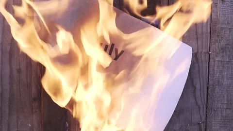 Flaming word July hd Video stock 75543638