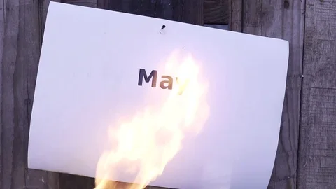 Flaming word May hd Видео 75543427