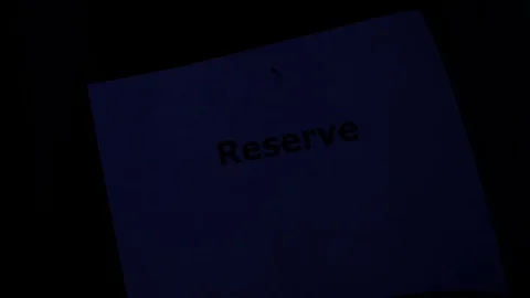 Flaming word Reserve 스톡 동영상 75548372