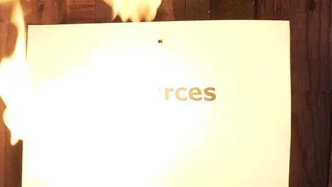 Flaming word Resources Stock Footage 75548330