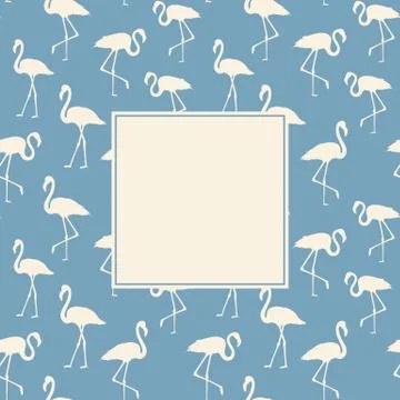 Flamingo background design Stock Illustration