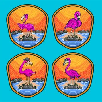FLAMINGO COLLECTION Stock Illustration