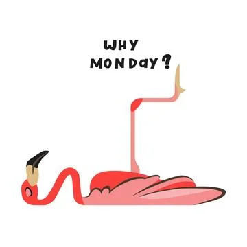 Flamingo flat icon. vector illustration Stock Illustration