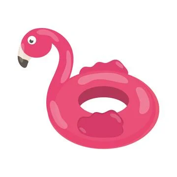Flamingo float icon Stock Illustration