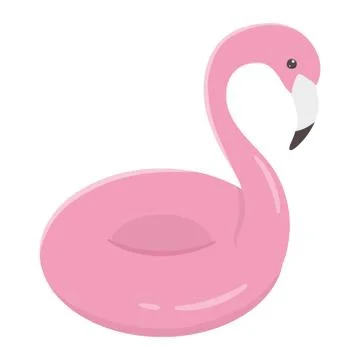 Flamingo float isolated design icon Illustrazione stock