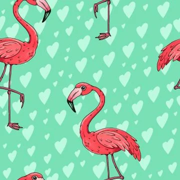 Flamingo icon. Illustrazione stock