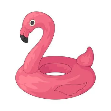 Flamingo inflatable float illustration Stockillustratie