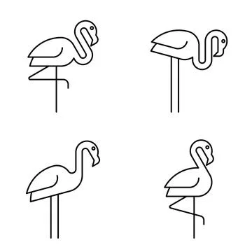 Flamingo Logo Stock Illustration