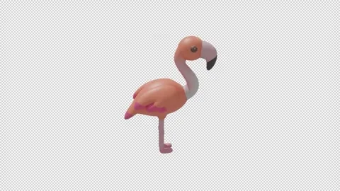Flamingo - Loop Alpha HD ProRes Stock Footage 327723722