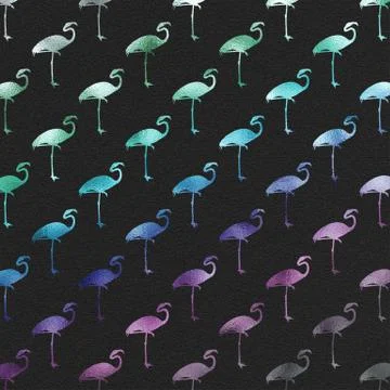 Flamingo Pattern Flamingos Polk Dot Background Texture Stockillustratie