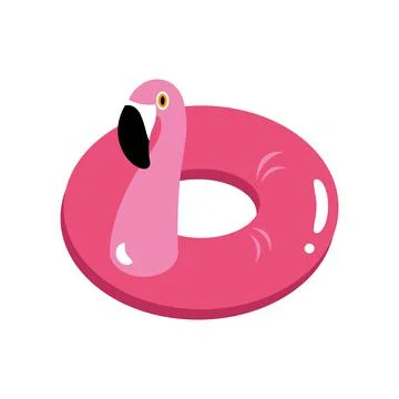 Flamingo pink float Illustrazione stock