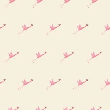 Flamingo seamless pattern. 스톡 일러스트