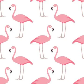 Flamingo seamless pattern Stock Illustration