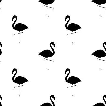 Flamingo seamless pattern Stock Illustration