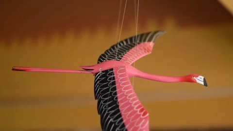 Flamingo Toy Stock Footage 128159413