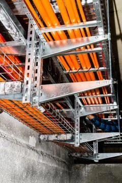 Flammability test cable Stock Photos