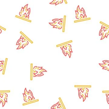 Flammable container vector seamless pattern Stock Illustration