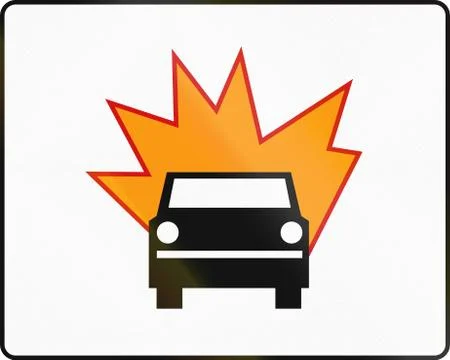 Flammable Goods in Poland Stock Illustration