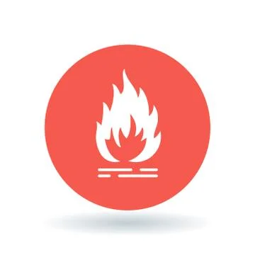 Flammable icon Stock Illustration
