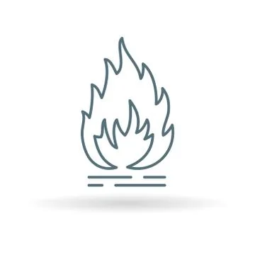 Flammable icon Stock Illustration