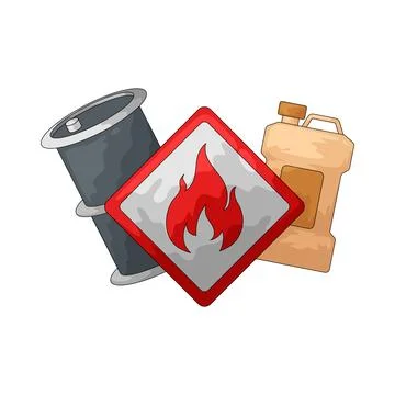 Flammable illustration Stock Illustration
