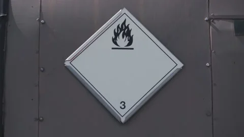 Flammable liquids symbol Stock Footage 204150857