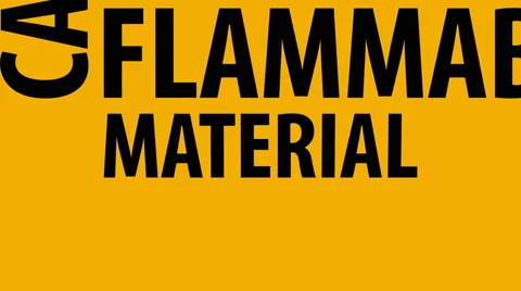 Flammable Material Keep Fire Away. Stock Footage 49390149