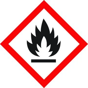 Flammable Material Warning Sign Stock Illustration