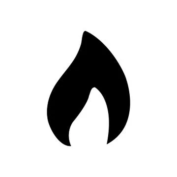 Flammable packaging symbol simple flat style icon isolated Stock Illustration