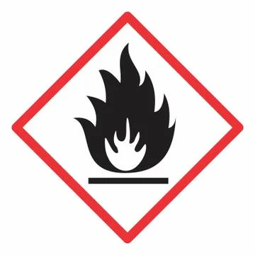 Flammable sign illustration Stock Illustration