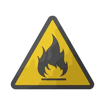 Flammable Sign illustration 스톡 일러스트