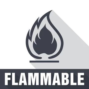 Flammable Symbol. Fire Icon. Packaging Symbol for Delivery of Cargo Stock Illustration