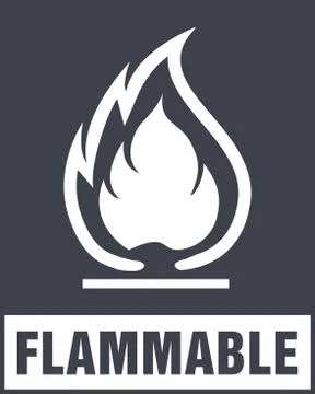 Flammable Symbol. Fire Icon. Packaging Symbol for Delivery of Cargo Stock Illustration